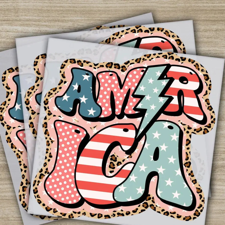 4TH Of July, America, Fourth of July, Independence, Ready to Press, Personalized DTF Transfers, Heat Press DTF Transfers