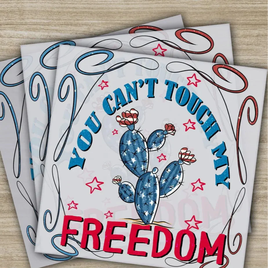 4th of July, Freedom, Fourth ofJuly, Ready to Press, Personalized DTF Transfers, Heat Press DTF Transfers
