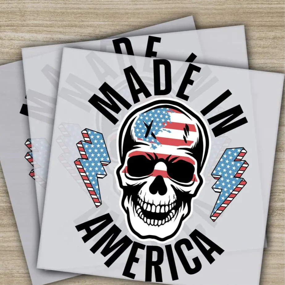 4TH Of July, Made in America, Fourth ofJuly, Ready to Press, Personalized DTF Transfers, Heat Press DTF Transfers