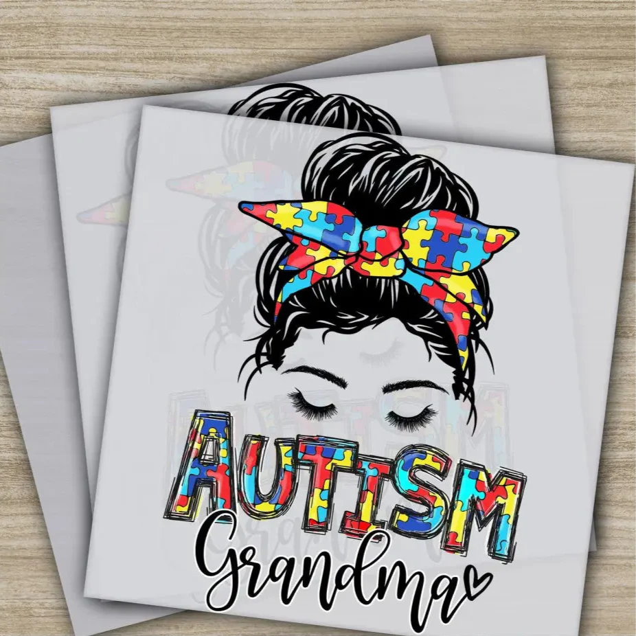 Autism Awareness, Inclusion, Ready to Press, Personalized DTF Transfers, Heat Press DTF Transfer