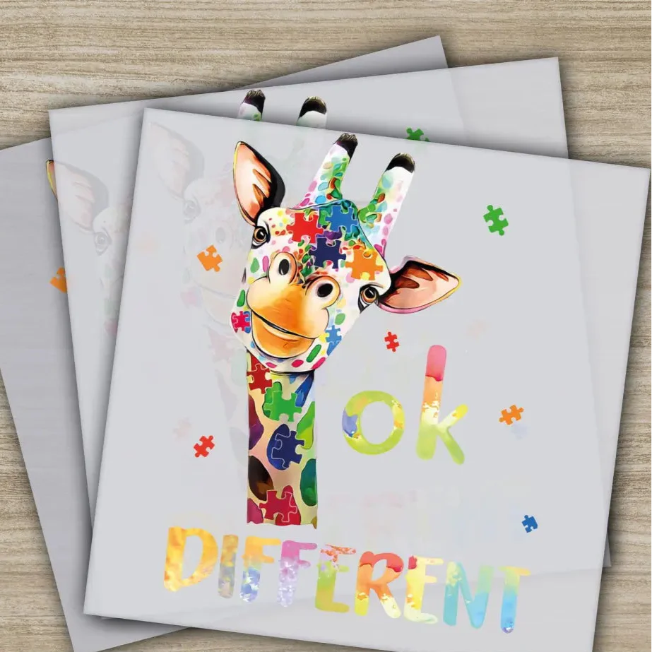 Autism Awareness, Inclusion, Ready to Press, Personalized DTF Transfers, Heat Press DTF Transfer