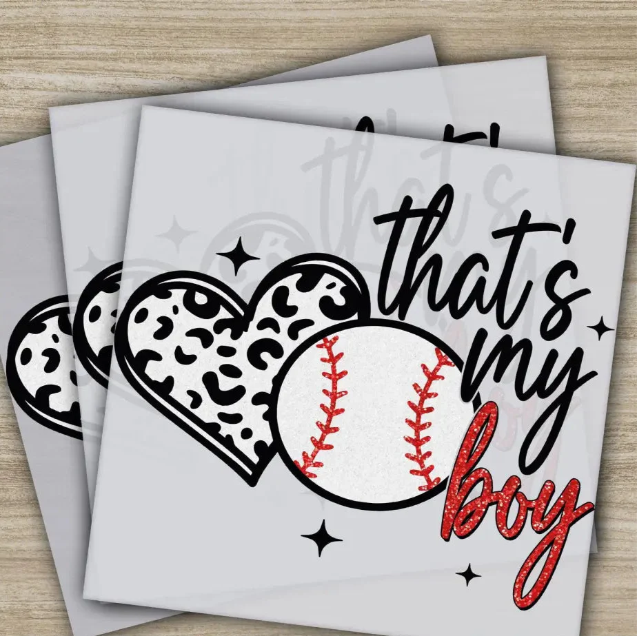 Baseball Mom, Baseball Gift, Baseball Season, Ready to Press, Personalized DTF Transfer, , High Quality, Heat Press DTF Transfer
