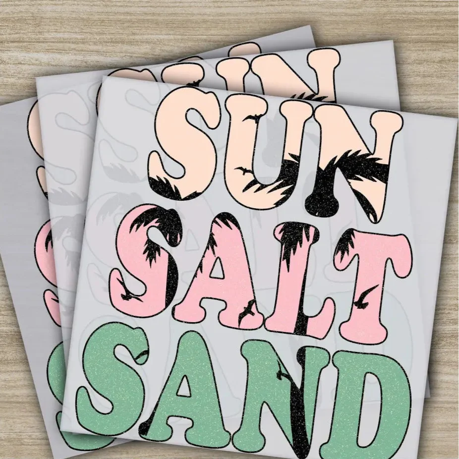 Beach Vibes, Hello Summer, Lets Go Surfing, Ready to Press, Personalized DTF Transfers, s, High Quality, Heat Press DTF Transfers