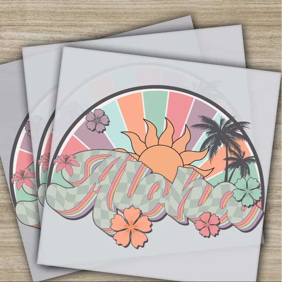 Beach Vibes, Hello Summer, Lets Go Surfing, Ready to Press, Personalized DTF Transfers, s, High Quality, Heat Press DTF Transfers