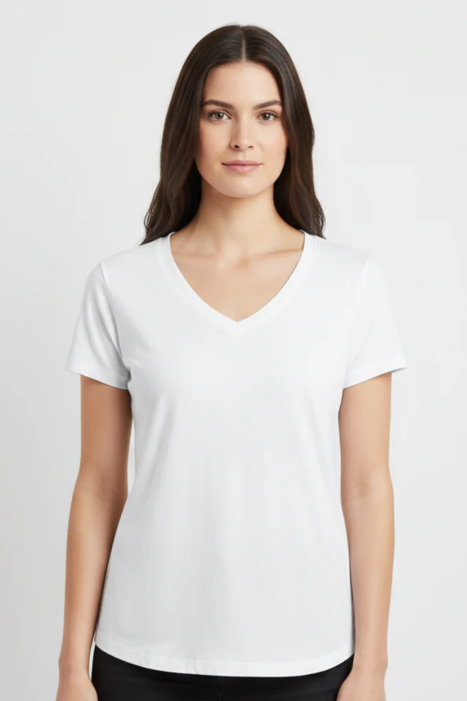 Bella Canvas Women V-Neck T-Shirt - Image 11