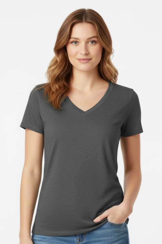 Bella Canvas Women V-Neck T-Shirt - Image 12
