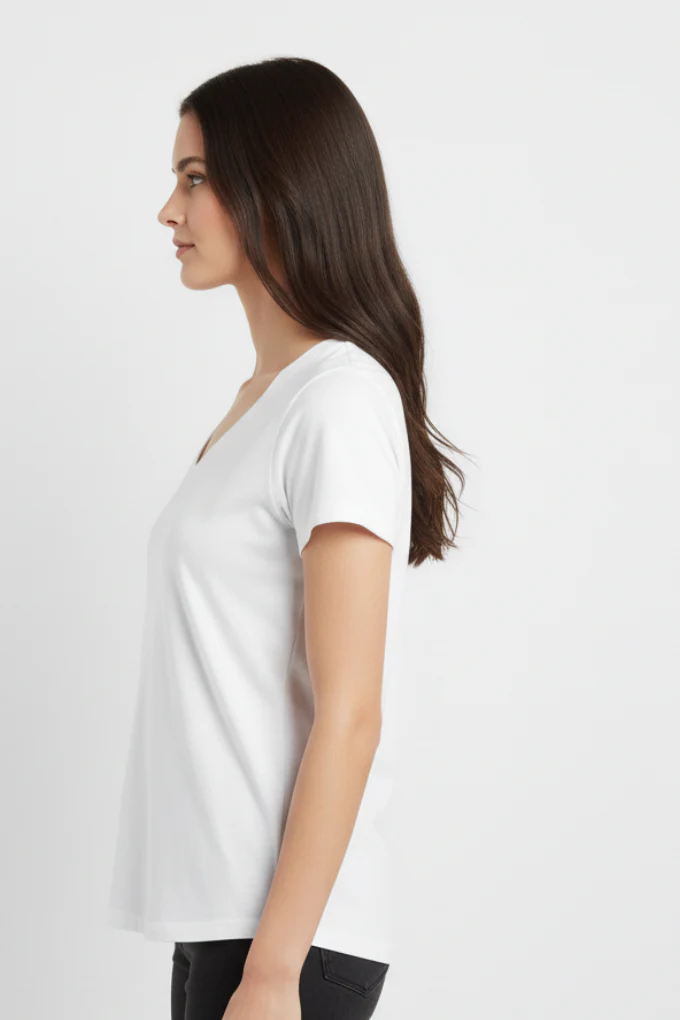Bella Canvas Women V-Neck T-Shirt - Image 6