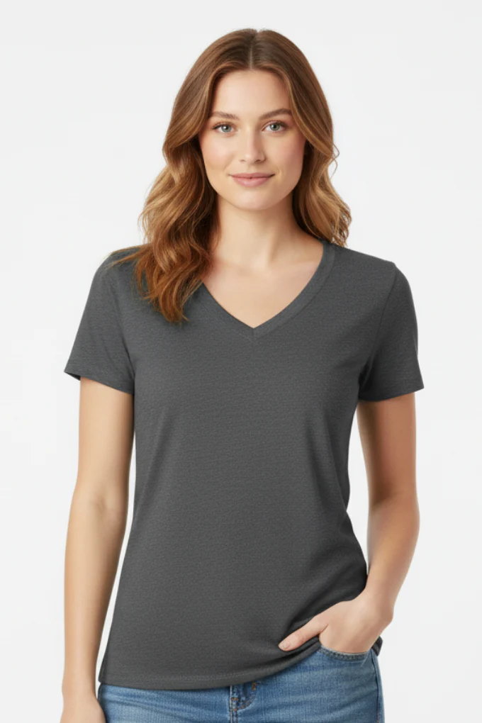 Bella Canvas Women V-Neck T-Shirt - Image 7