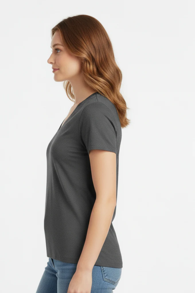 Bella Canvas Women V-Neck T-Shirt - Image 9