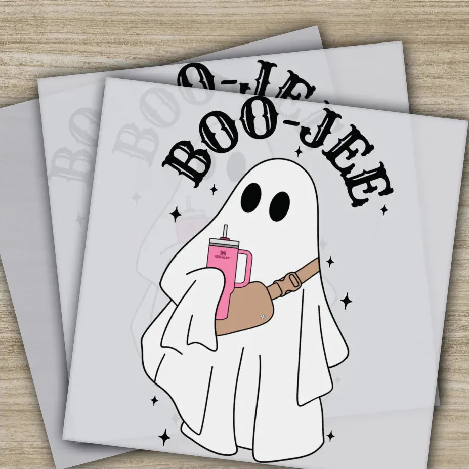 Boo Jee, Halloween Transfers, Ready to Press, Personalized DTF Transfers, For Family Gifts, Heat Press DTF Transfers