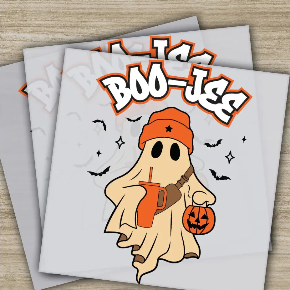 Boo Jee, Halloween Transfers, Ready to Press, Personalized DTF Transfers, For Family Gifts, Heat Press DTF Transfers