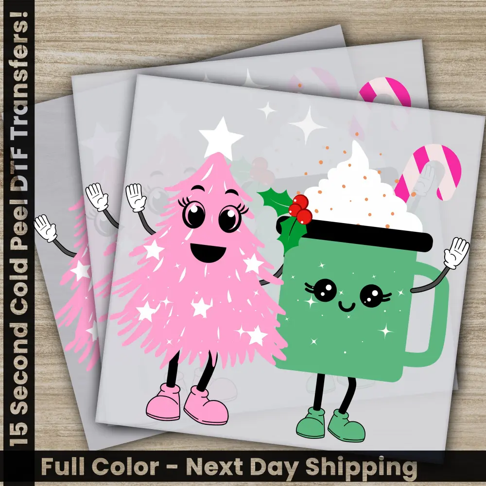Christmas DTF Transfers, Ready to Press, Personalized Gifts, Direct to Film, Sublimation Screen Prints, Fast Shipping