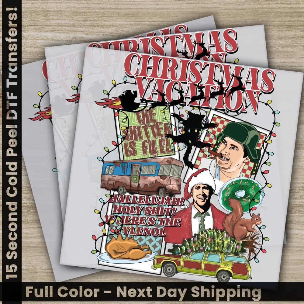 Christmas DTF Transfers, Ready to Press, Personalized Gifts, Direct to Film, Sublimation Screen Prints, Fast Shipping