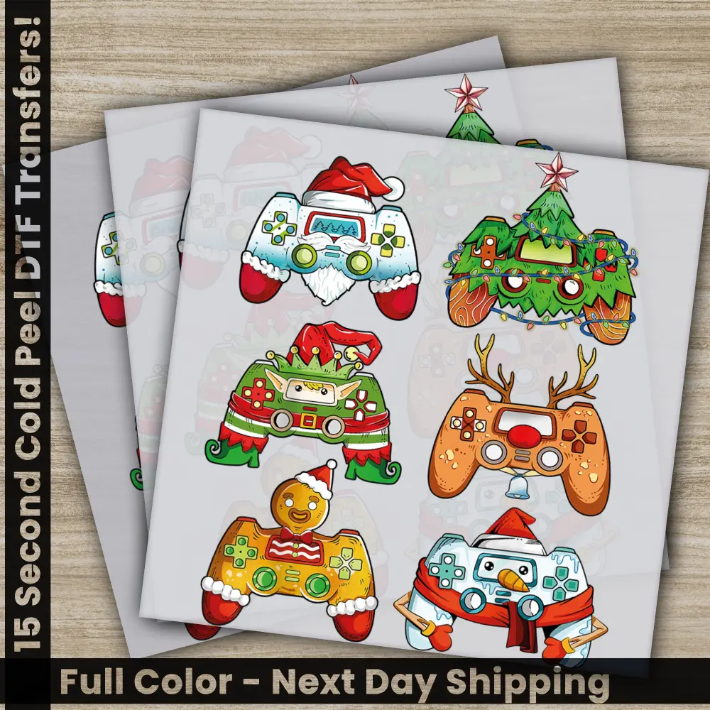 Christmas Game DTF Transfers, Ready to Press, Personalized Gifts, Direct to Film, Sublimation Screen Prints, Fast Shipping
