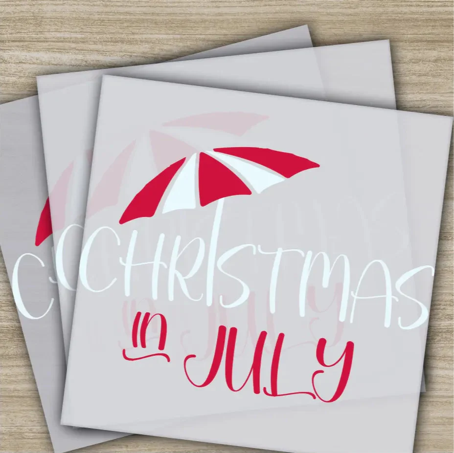 Christmas in July, Fourth of July, Independence, Ready to Press, Personalized DTF Transfers, Heat Press DTF Transfers
