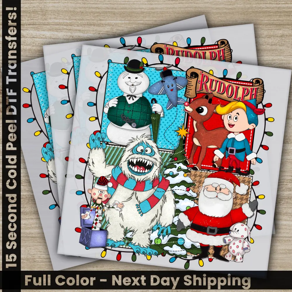 Christmas Vibes, DTF Transfers, Ready to Press, Personalized Gifts, Direct to Film, Sublimation Screen Prints, Fast Shipping