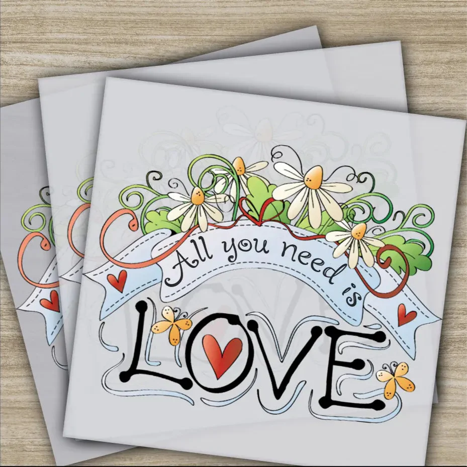 Colorful Flowers, Love, Peace, Hippie Soul, Ready to Press, Personalized DTF Transfers, Heat Press DTF Transfer