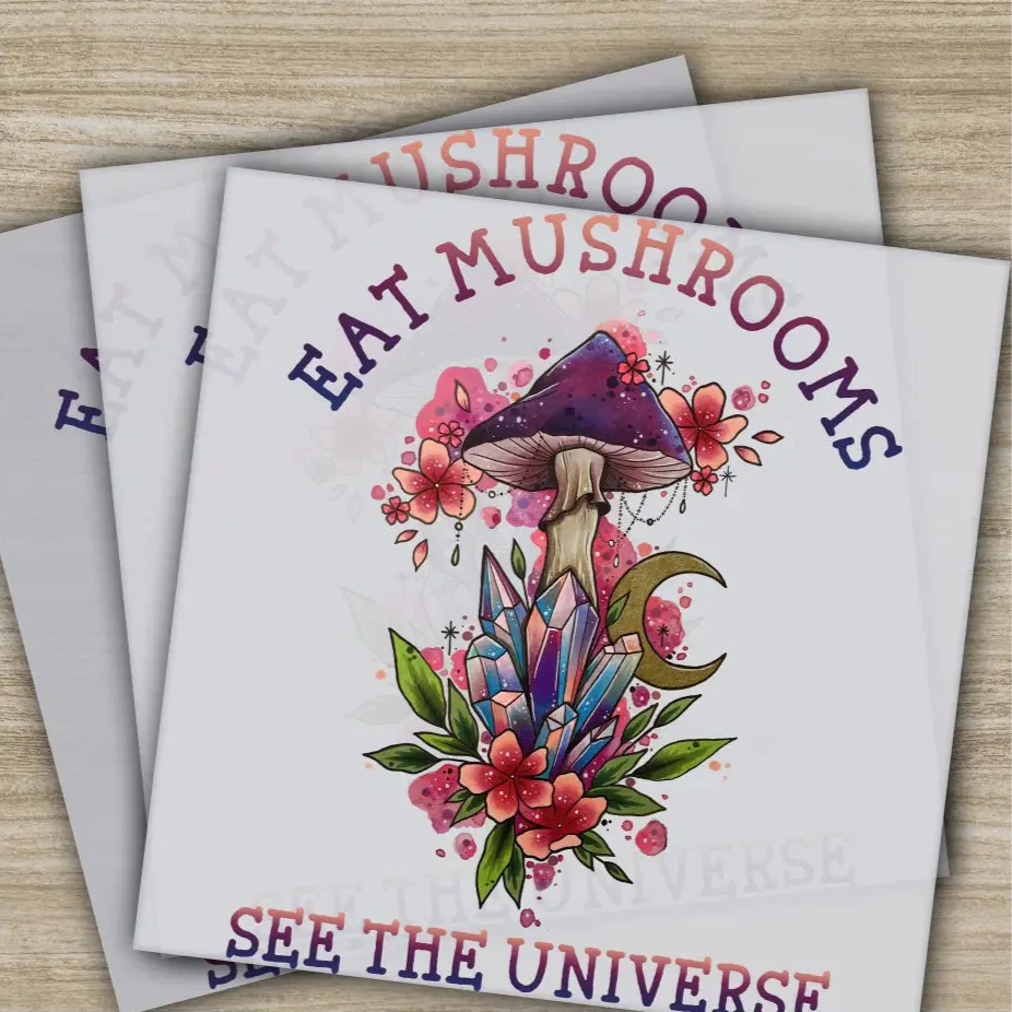 Colorful Flowers, Love, Peace, Hippie Soul, Ready to Press, Personalized DTF Transfers, Heat Press DTF Transfer