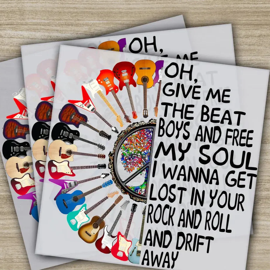 Colorful Flowers, Love, Peace, Hippie Soul, Ready to Press, Personalized DTF Transfers, Heat Press DTF Transfer