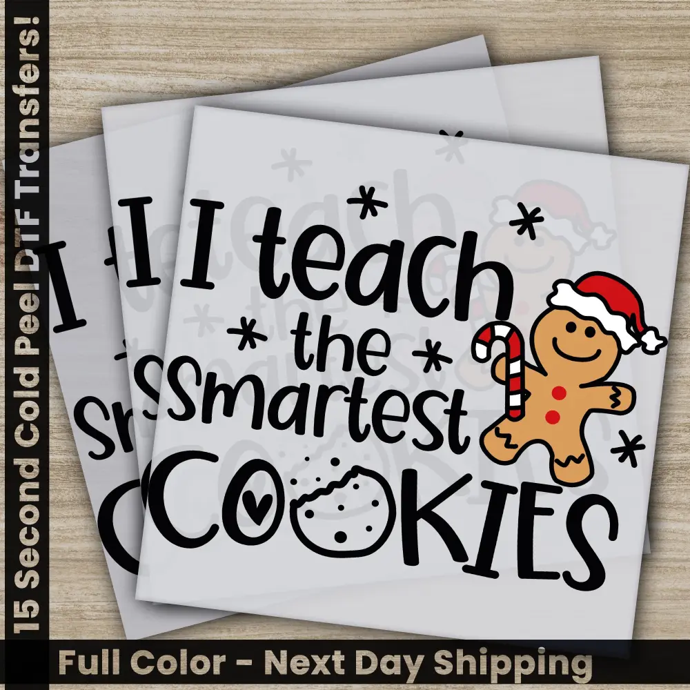 Cookies, Christmas DTF Transfers, Ready to Press, Personalized Gifts, Direct to Film, Sublimation Screen Prints, Fast Shipping