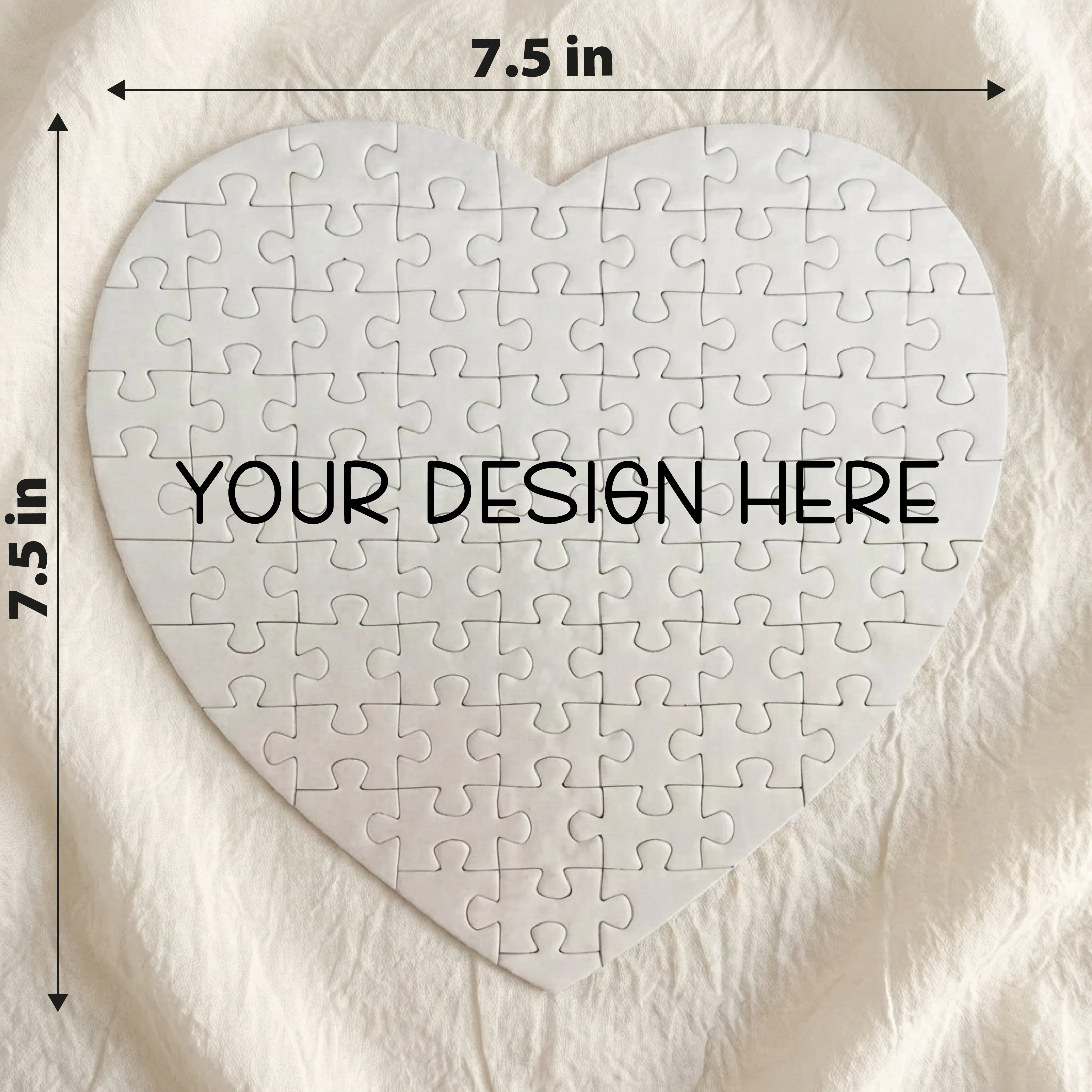 Custom Heart Photo Puzzle – 75 Piece Personalized Puzzle Gift - Image 3