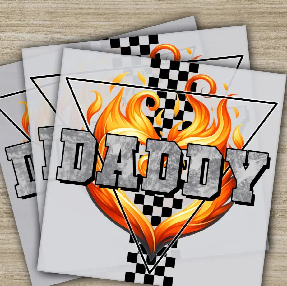 Daddy, Fathers Day Transfers, Ready to Press, Personalized DTF Transfers, Father's Day Gifts, Heat Press DTF Transfers