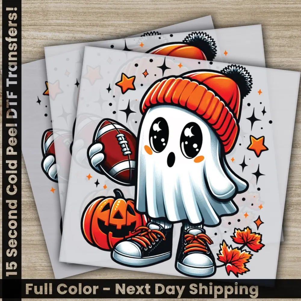 Ghost, Pumpkin, Halloween Transfers, Ready to Press, Personalized DTF Transfers, For Family Gifts, Heat Press DTF Transfers