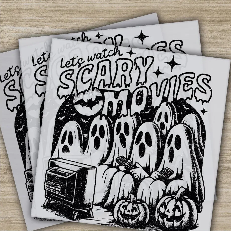 Ghost, Pumpkin, Halloween Transfers, Ready to Press, Personalized DTF Transfers, For Family Gifts, Heat Press DTF Transfers
