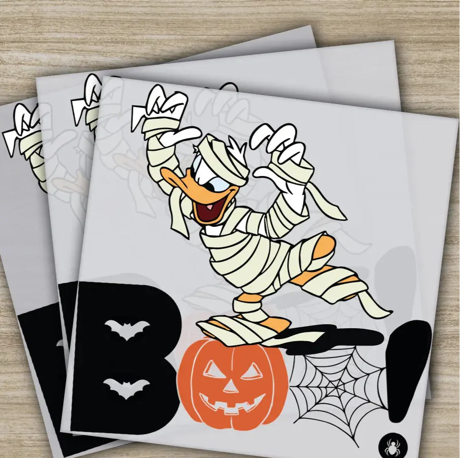 Ghost, Pumpkin, Halloween Transfers, Ready to Press, Personalized DTF Transfers, For Family Gifts, Heat Press DTF Transfers