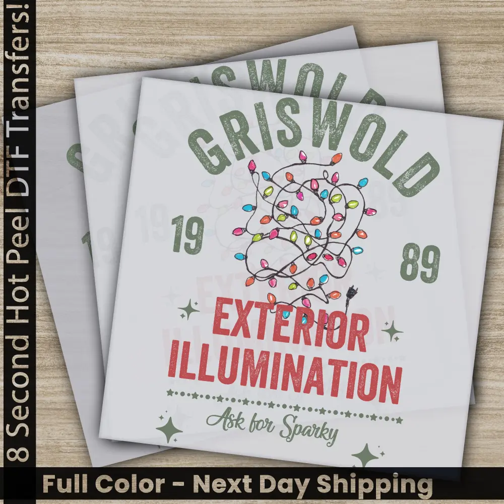 Griswold, Christmas DTF Transfers, Ready to Press, Personalized Gifts, Direct to Film, Sublimation Screen Prints, Fast Shipping