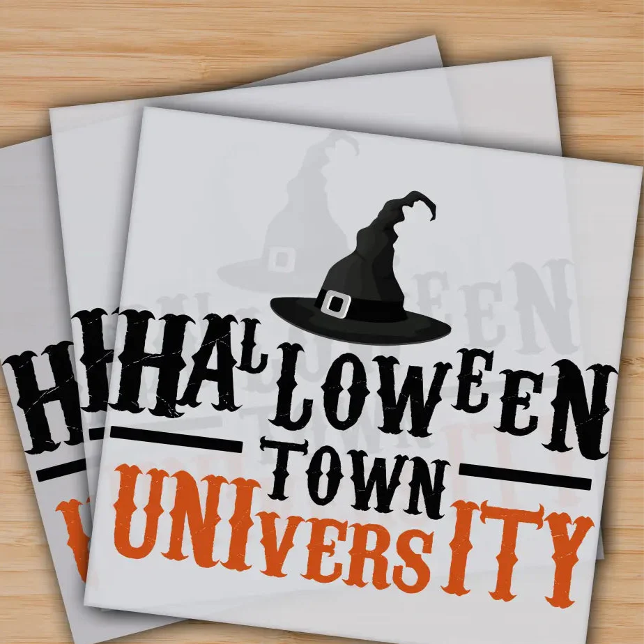 Halloween Town University, Ready to Press, Personalized Gifts, Sublimation DTF Prints, Trendy DTF Prints, Ready for Press, High Quality, Fast Shipping