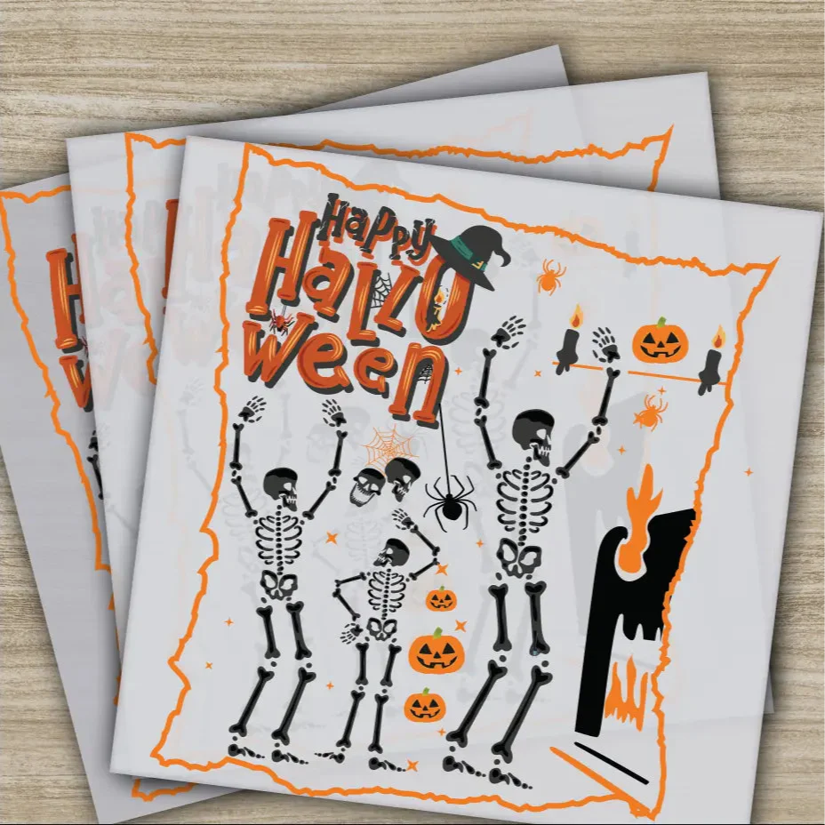 Halloween Transfers, Ready to Press, Personalized DTF Transfers, For Family Gifts, Heat Press DTF Transfers