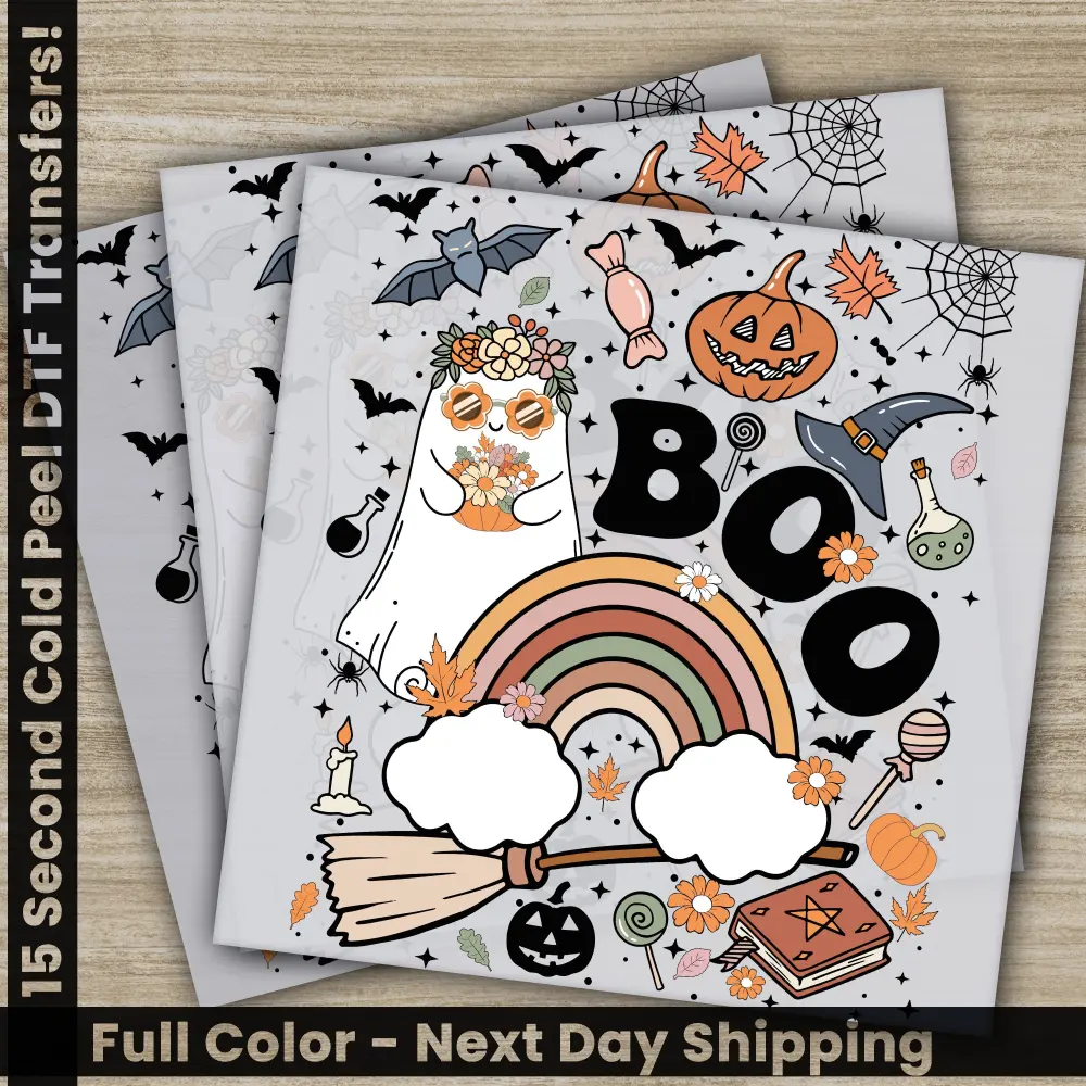 Halloween Transfers, Ready to Press, Personalized DTF Transfers, For Family Gifts, Heat Press DTF Transfers