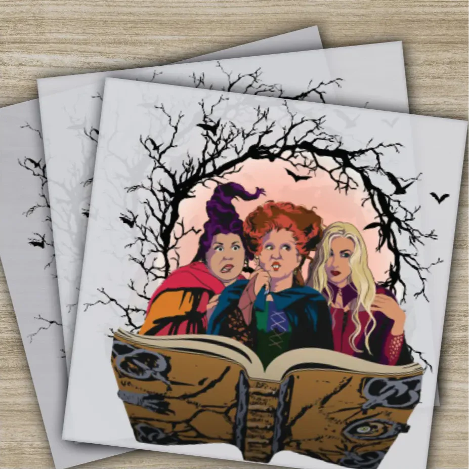 Halloween Transfers, Ready to Press, Personalized DTF Transfers, For Family Gifts, Heat Press DTF Transfers