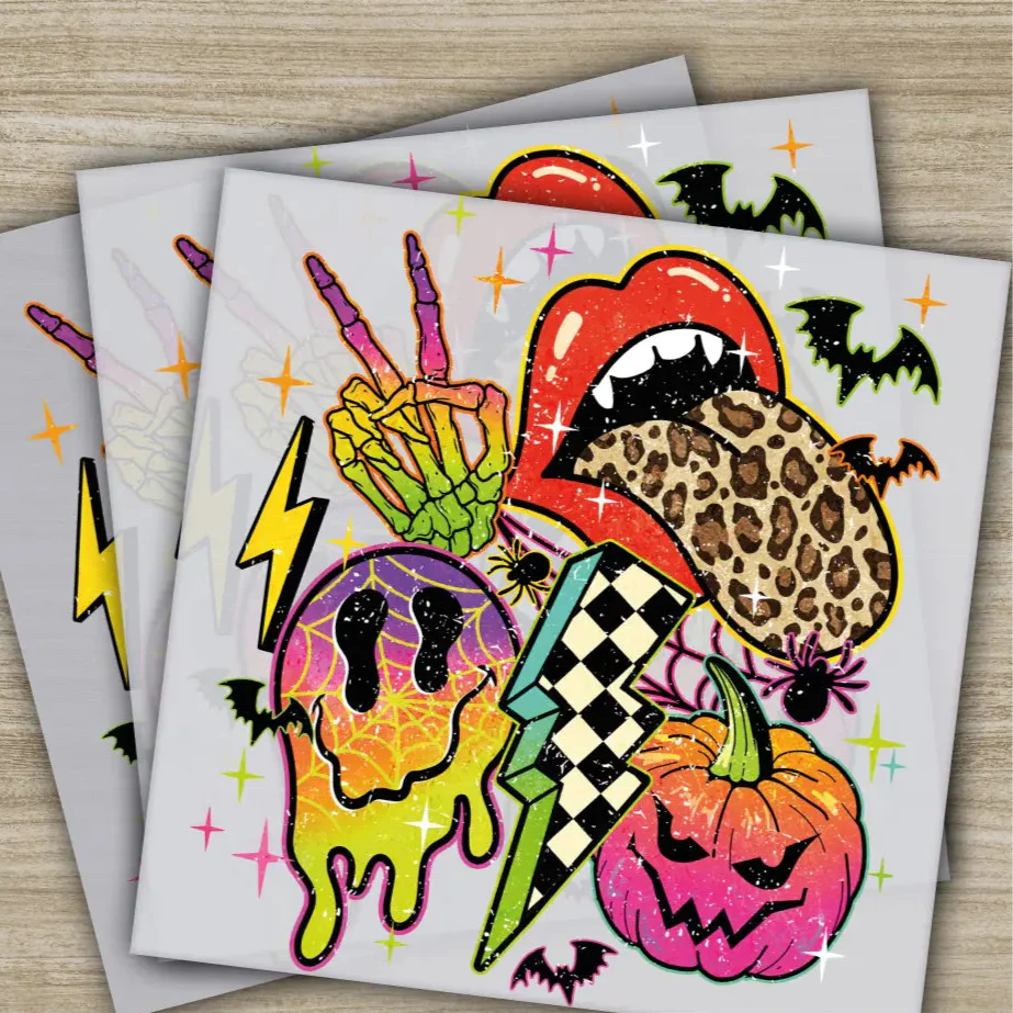 Halloween Transfers, Ready to Press, Personalized DTF Transfers, For Family Gifts, Heat Press DTF Transfers