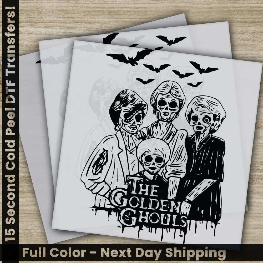 Halloween Transfers, Ready to Press, Personalized DTF Transfers, For Family Gifts, Heat Press DTF Transfers