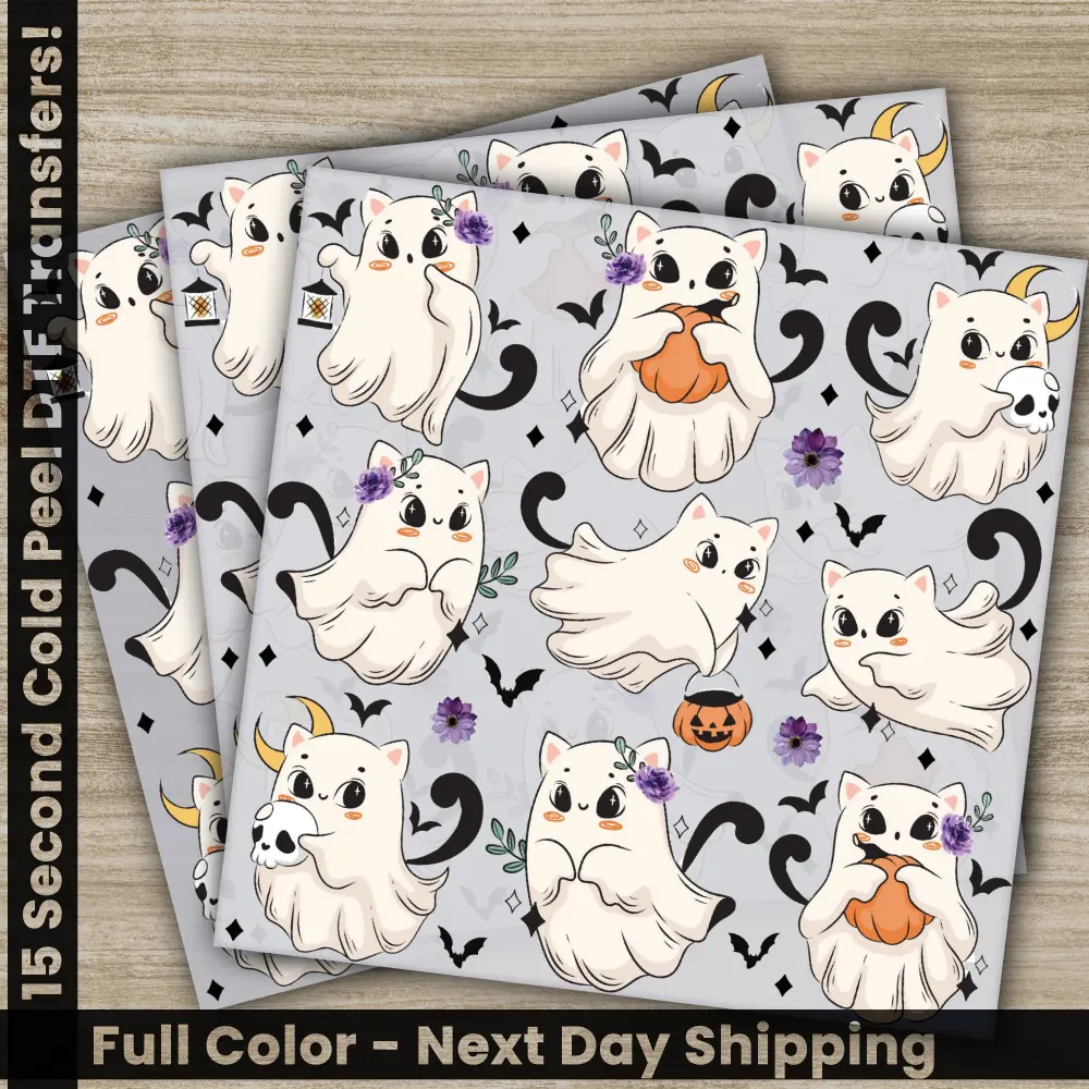 Halloween Transfers, Ready to Press, Personalized DTF Transfers, For Family Gifts, Heat Press DTF Transfers
