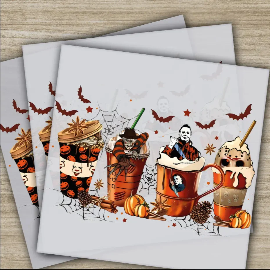 Halloween Transfers, Ready to Press, Personalized DTF Transfers, For Family Gifts, Heat Press DTF Transfers