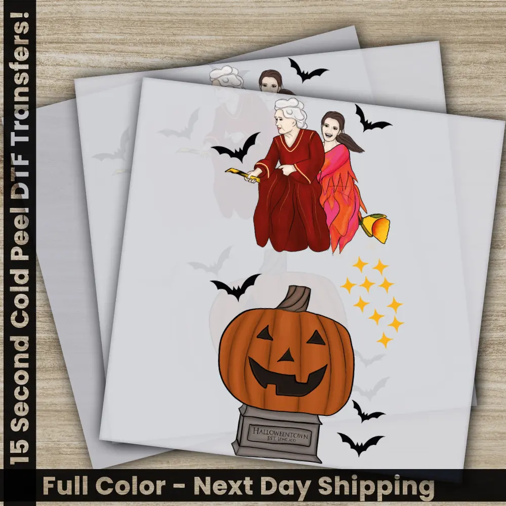 Halloween Transfers, Ready to Press, Personalized DTF Transfers, For Family Gifts, Heat Press DTF Transfers