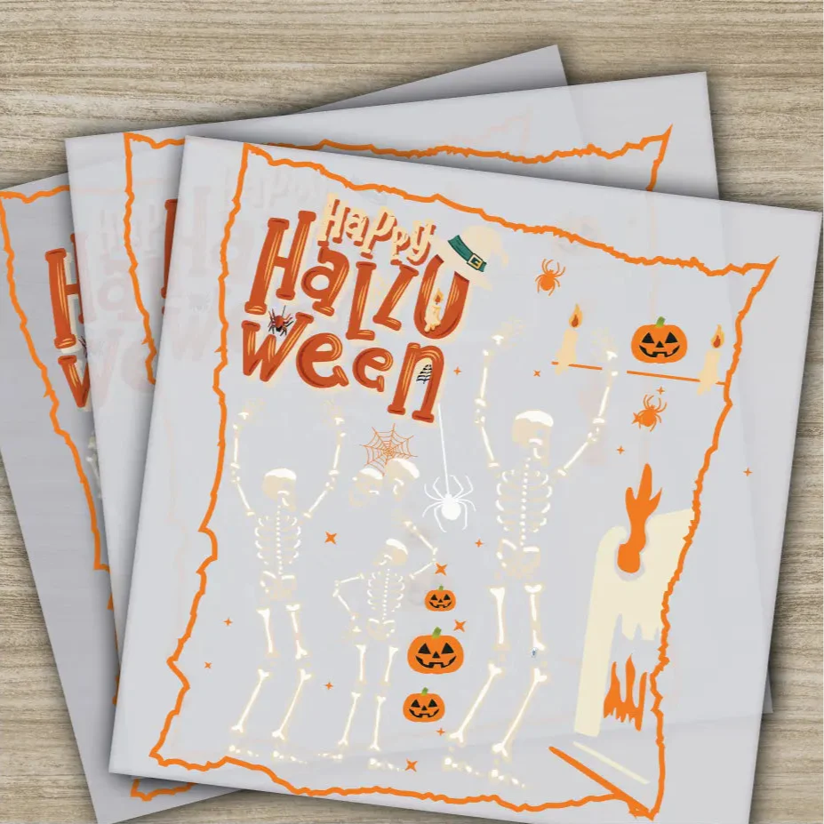 Halloween Transfers, Ready to Press, Personalized DTF Transfers, For Family Gifts, Heat Press DTF Transfers