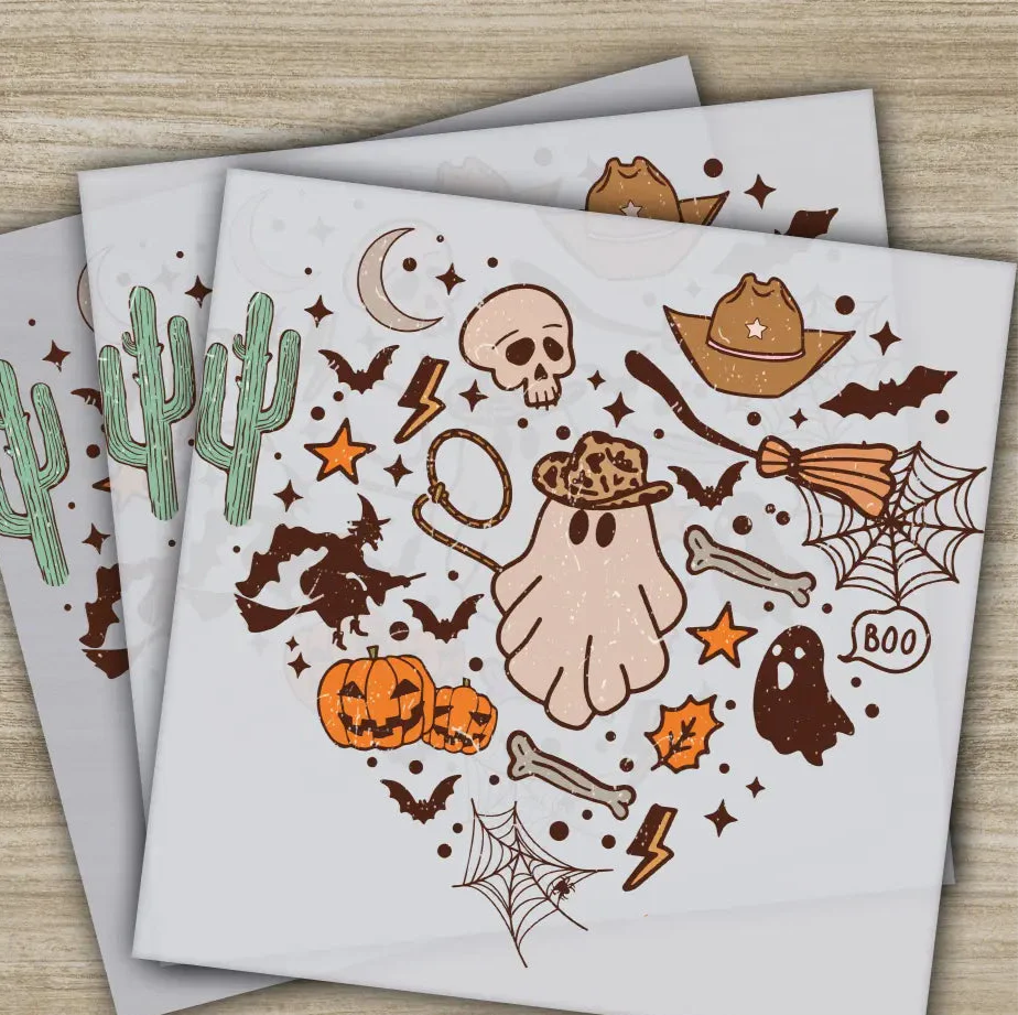 Halloween Transfers, Ready to Press, Personalized DTF Transfers, For Family Gifts, Heat Press DTF Transfers