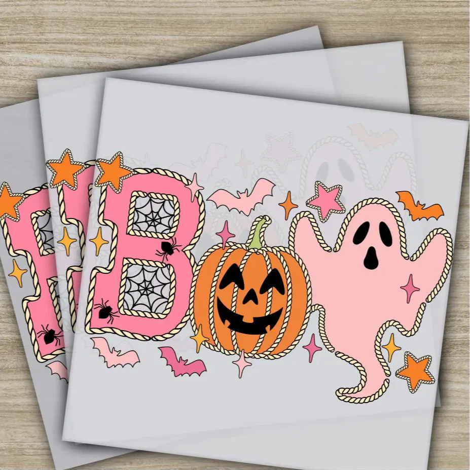 Halloween Transfers, Ready to Press, Personalized DTF Transfers, For Family Gifts, Heat Press DTF Transfers