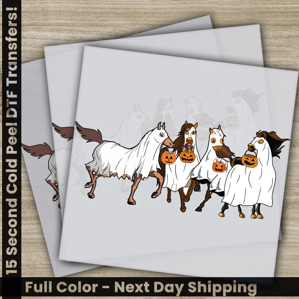 Halloween Transfers, Ready to Press, Personalized DTF Transfers, For Family Gifts, Heat Press DTF Transfers