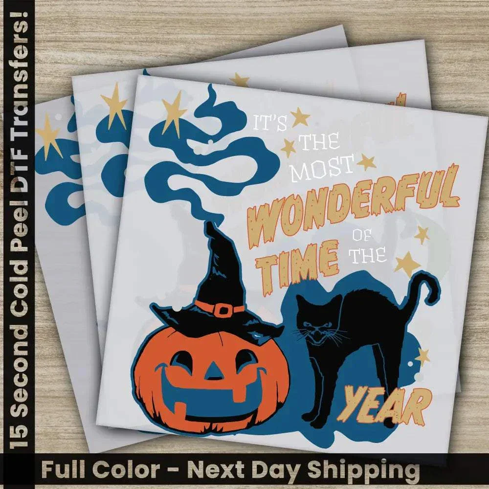 Halloween Transfers, Ready to Press, Personalized DTF Transfers, For Family Gifts, Heat Press DTF Transfers