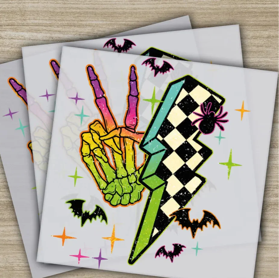 Halloween Transfers, Ready to Press, Personalized DTF Transfers, For Family Gifts, Heat Press DTF Transfers