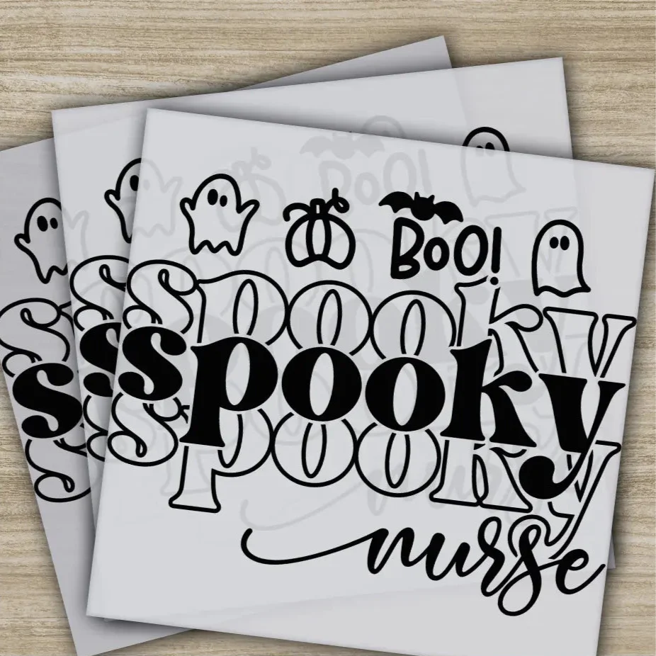 Halloween Transfers, Ready to Press, Personalized DTF Transfers, For Family Gifts, Heat Press DTF Transfers
