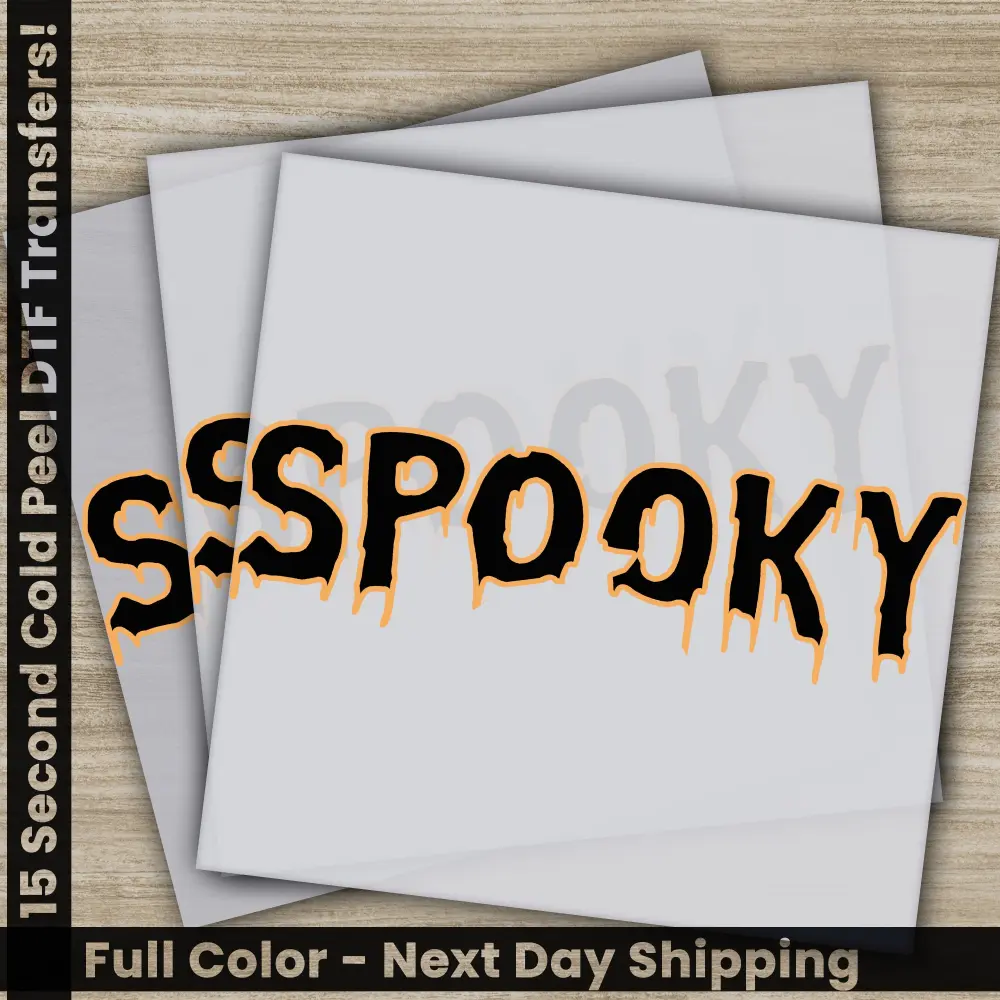 Halloween Transfers, Spooky, Ready to Press, Personalized DTF Transfers, For Family Gifts, Heat Press DTF Transfers