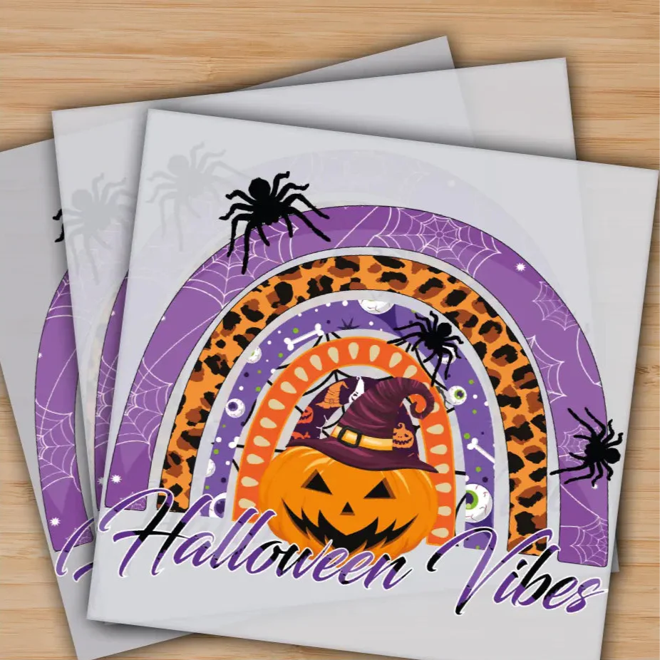 Halloween Vibes, Spooky Season, Ready to Press, Personalized Gifts, Sublimation DTF Prints, Trendy DTF Prints, Ready for Press, High Quality, Fast Shipping