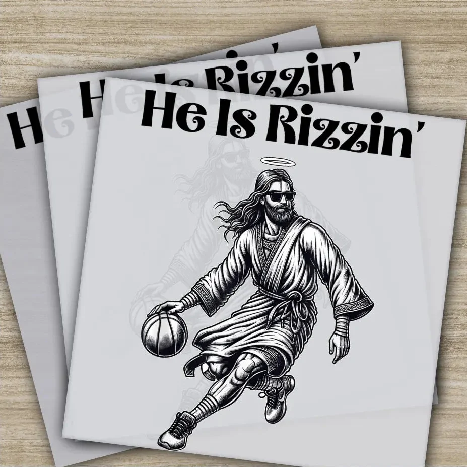 He Is Rizzin', Funny Easter Day, Ready to Press, Personalized DTF Transfers, Heat Press DTF Transfer