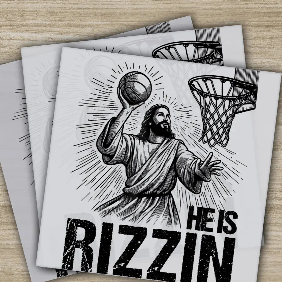 He Is Rizzin', Funny Easter Day, Ready to Press, Personalized DTF Transfers, Heat Press DTF Transfer